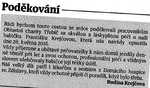 Poděkování - Horácké noviny 10.6.2016