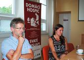 Senátor M.Vystrčil a ředitelka Sdílení M.Čeřovská