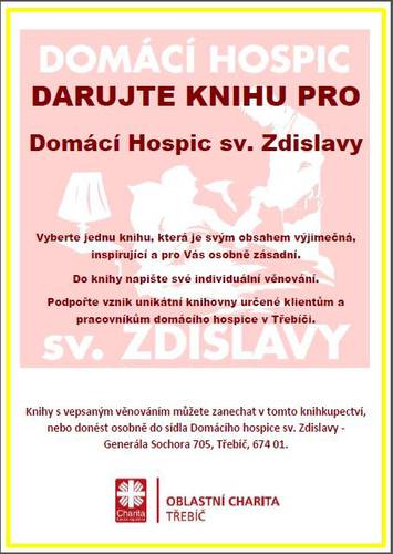 Plakátek s výzvou: "Darujte knihu!"