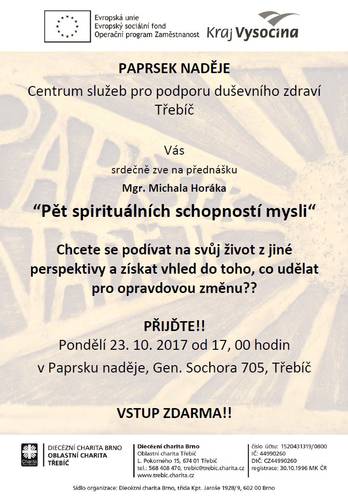 5 spirituálních schopností člověka - plakátek 