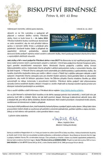 Dopis o. biskupa k TKS 2018