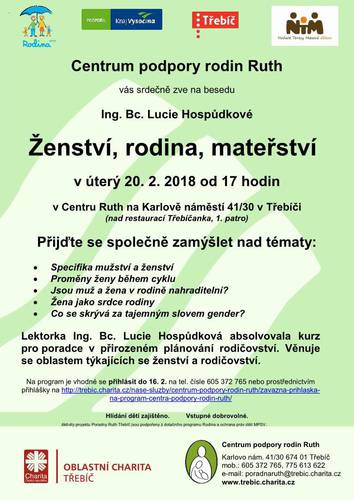 Ženství, rodina, mateřství - plakát