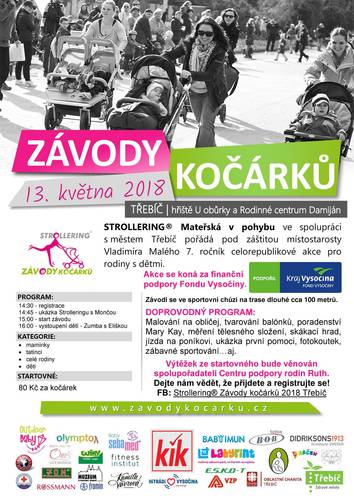Závody kočárků - plakátek