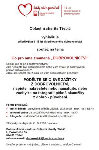 Soutěž Co pro mne znamená DOBROVOLNICTVI