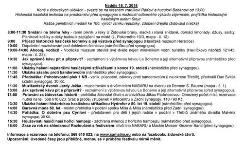 OŽIŽIM 2018 podrobný program  NE