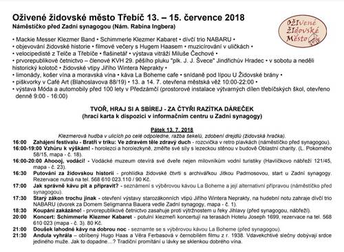 OŽIŽIM 2018 podrobný program 1 
