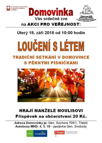 Loučení s létem 18.9.2018 v 10 Domovinka