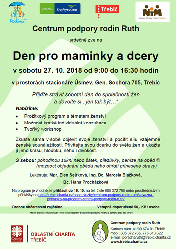 Den pro maminky a dcery - plakát