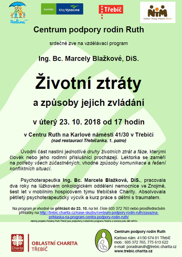 Životní ztráty - plakát