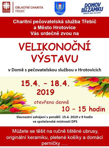 Pozvánka - Velikonoční výstava 2019 DPS Hrotovice