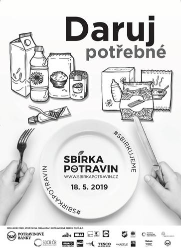 Sbírka potravin - obecný letáček