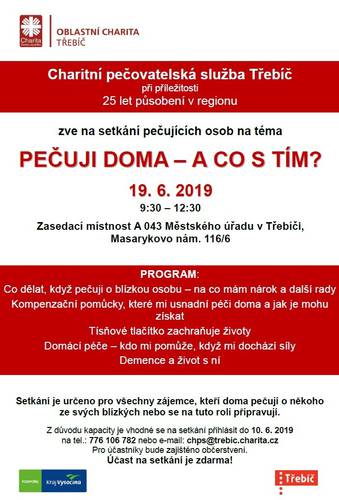 Plakátek Pečuji doma 