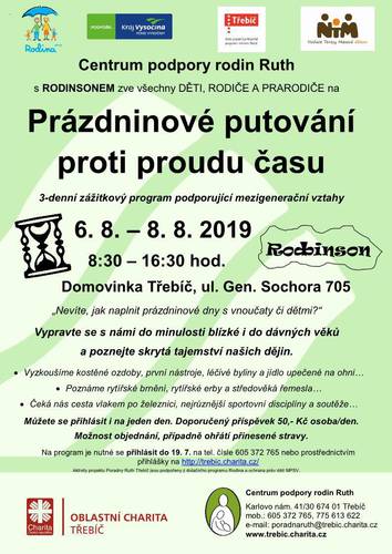 Prázdninové putování proti času - plakát